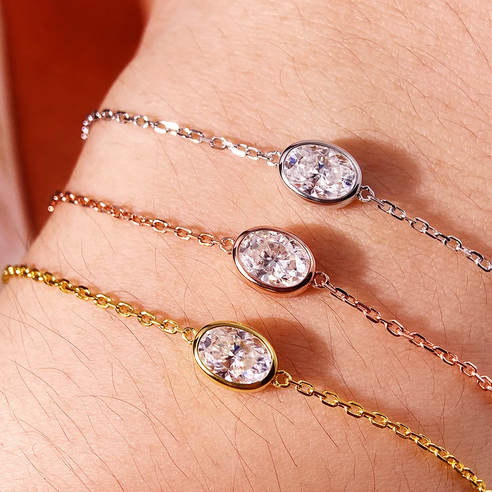 Collar con colgante de moissan - Bezels Set Pendant reseña y precio